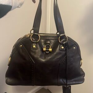 YSL Muse Shoulder Bag - Choc Brown